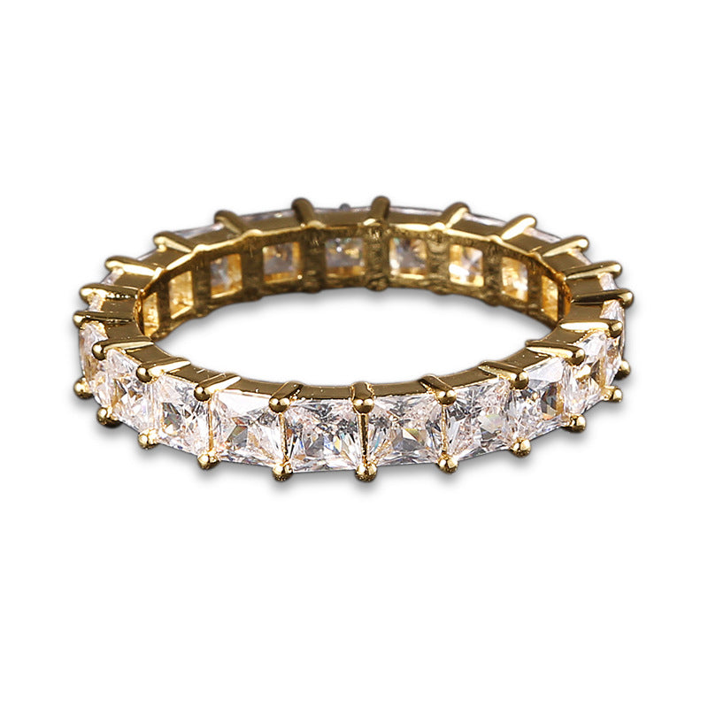 Classic Square Gold-Plated Ring