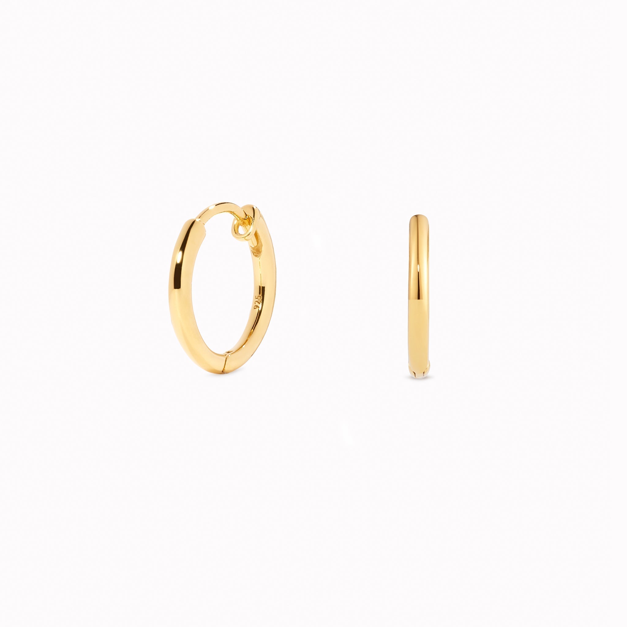 Gold Huggie Earrings - Kirsten
