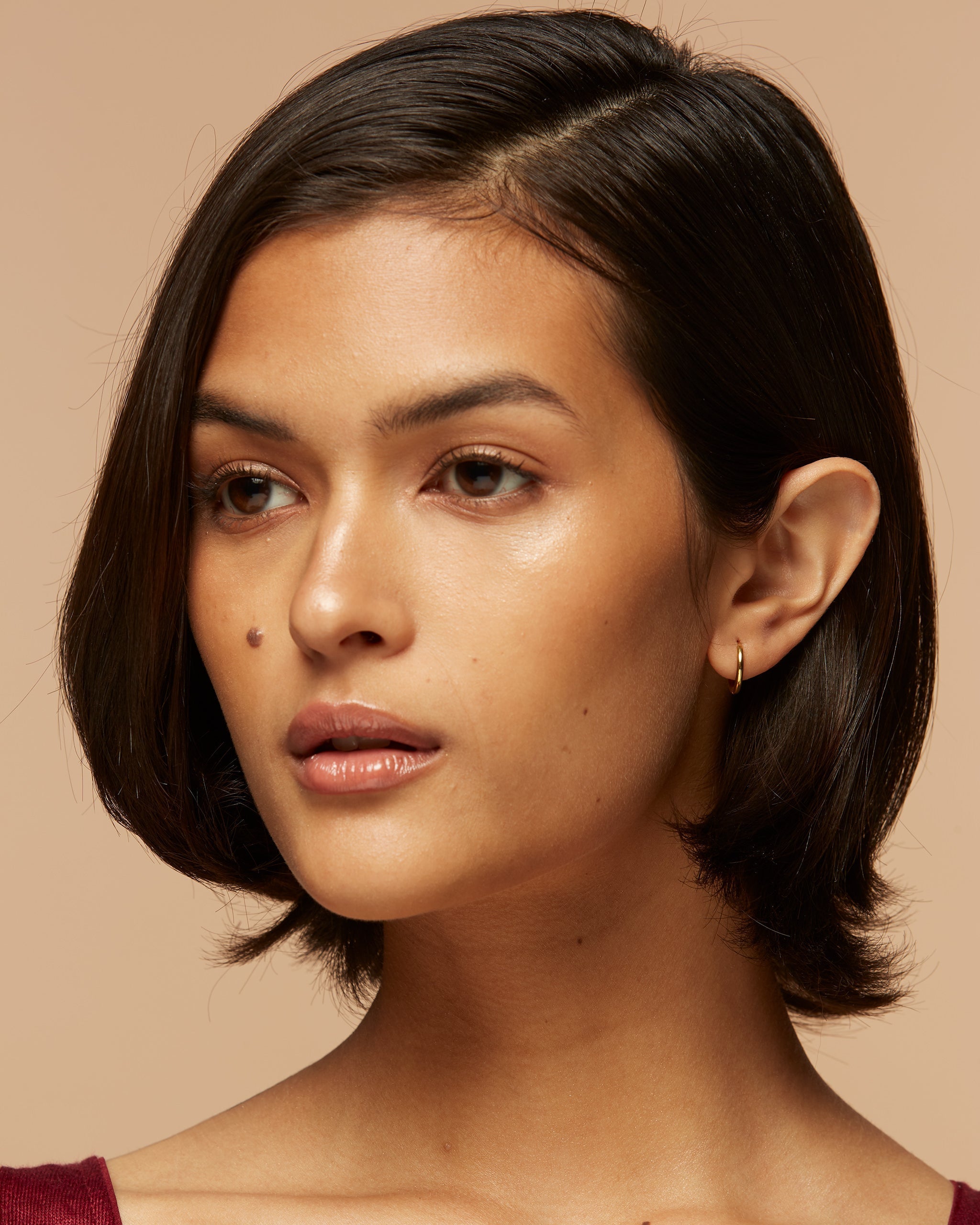 Gold Huggie Earrings - Kirsten