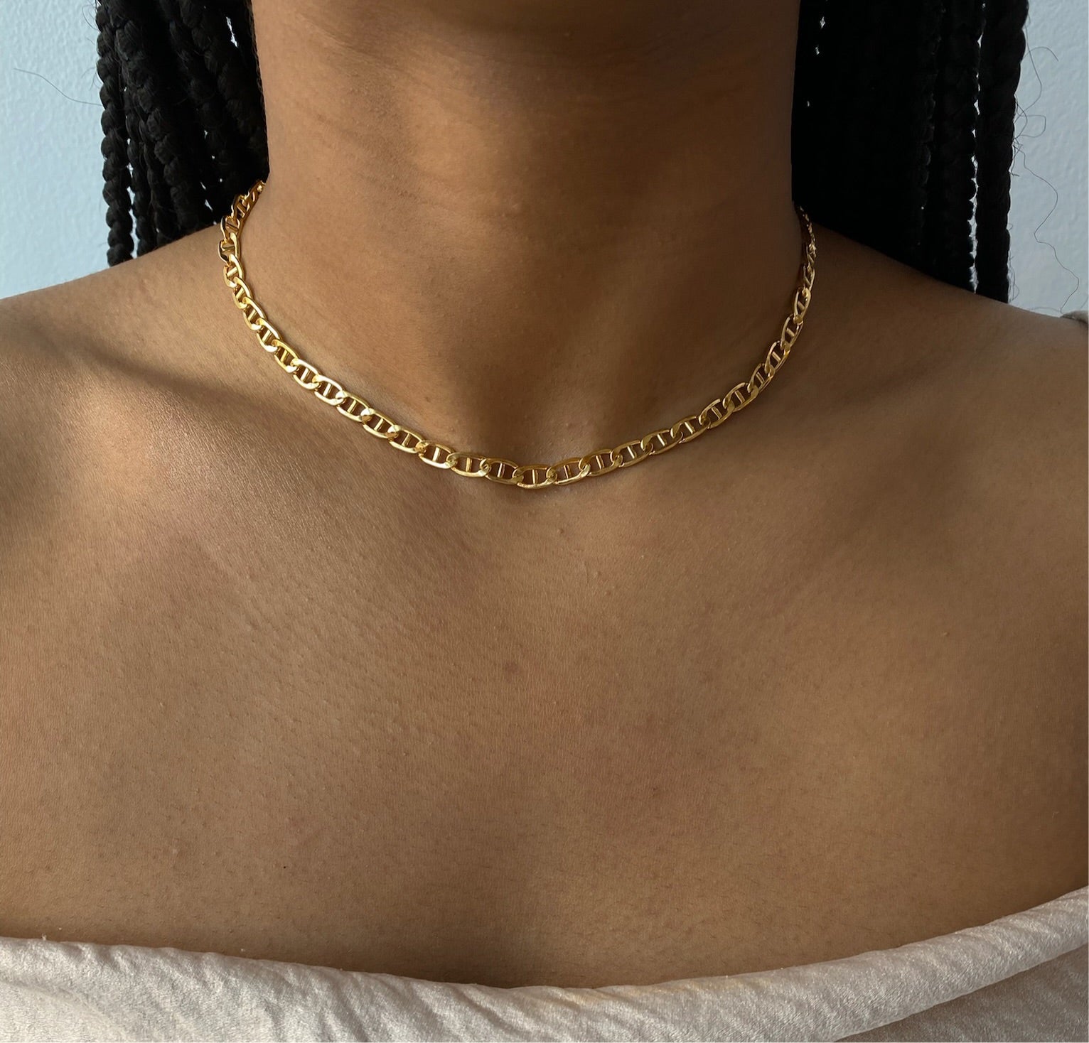 14K Gold Tina Link Necklace