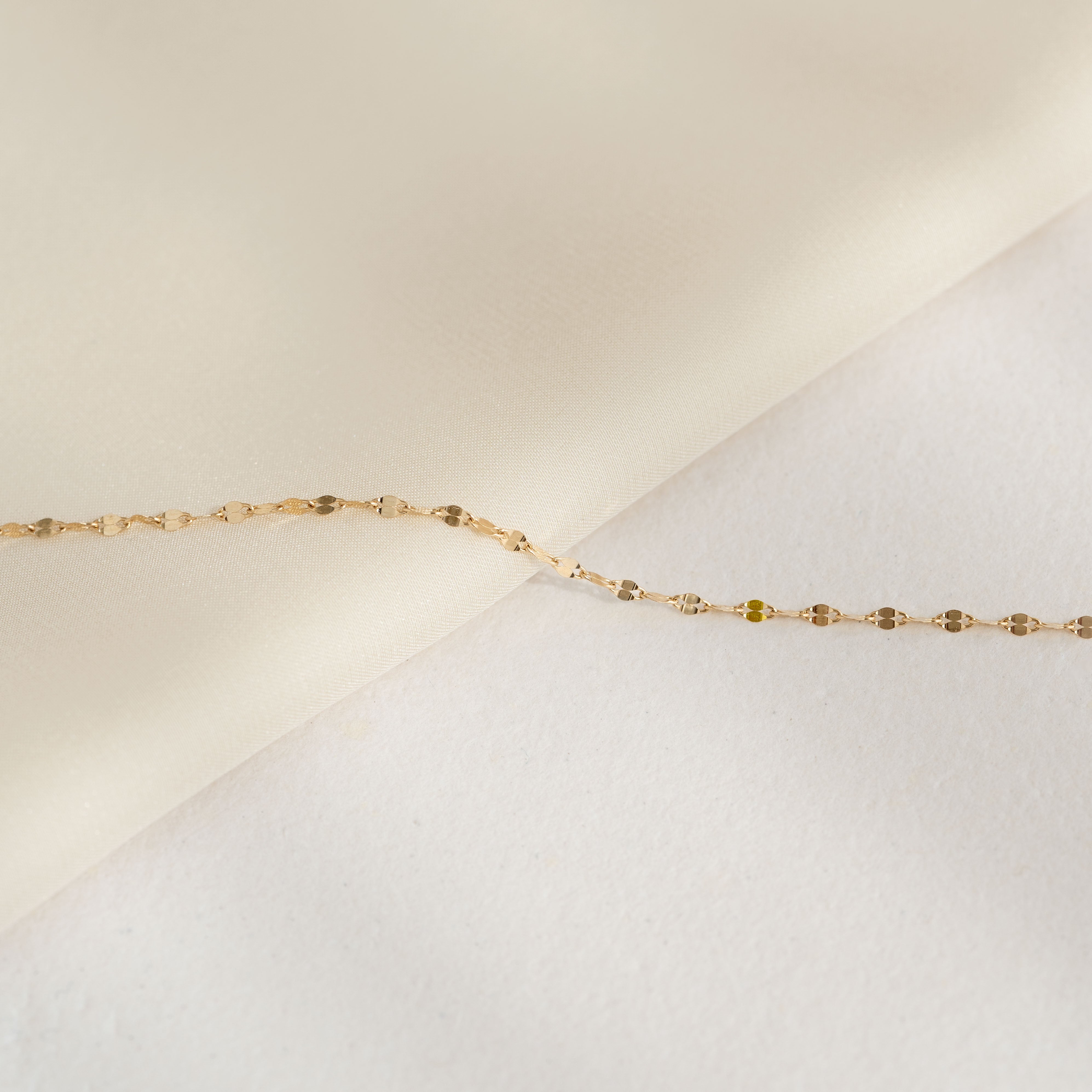 14k Gold Petal Chain Bracelet - Florence