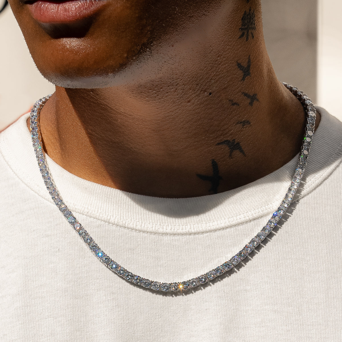 Moissanite Tennis Chain 4mm