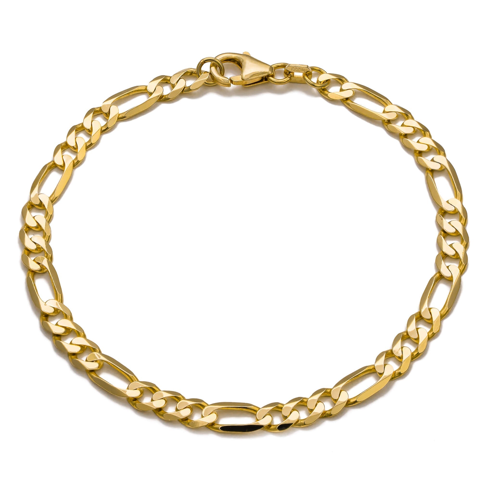 14k Gold Figaro Chain Bracelet