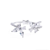 Deluxe butterfly diamond ring