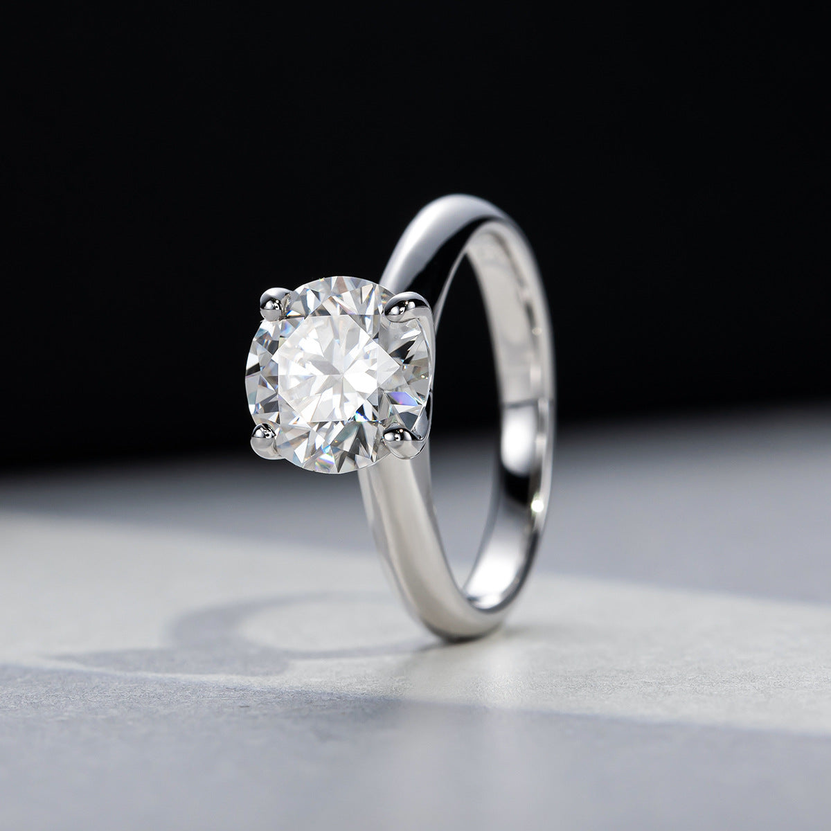 Classic Three Carat Moissanite Ring