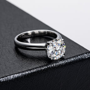 Classic Three Carat Moissanite Ring