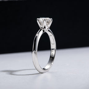 Classic Six Claw Moissanite Ring