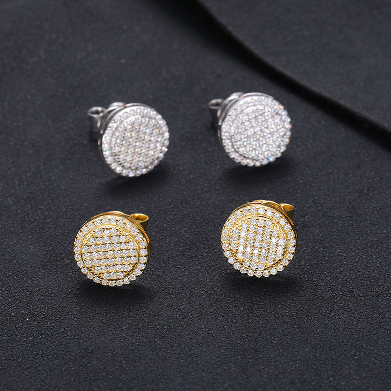 Venus Earrings-D color 1.2mm moissanite studs