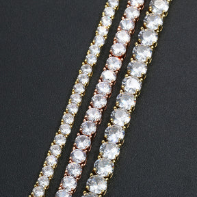 3mm 4mm 5mm Zirconia Tennis Chain Bracelet