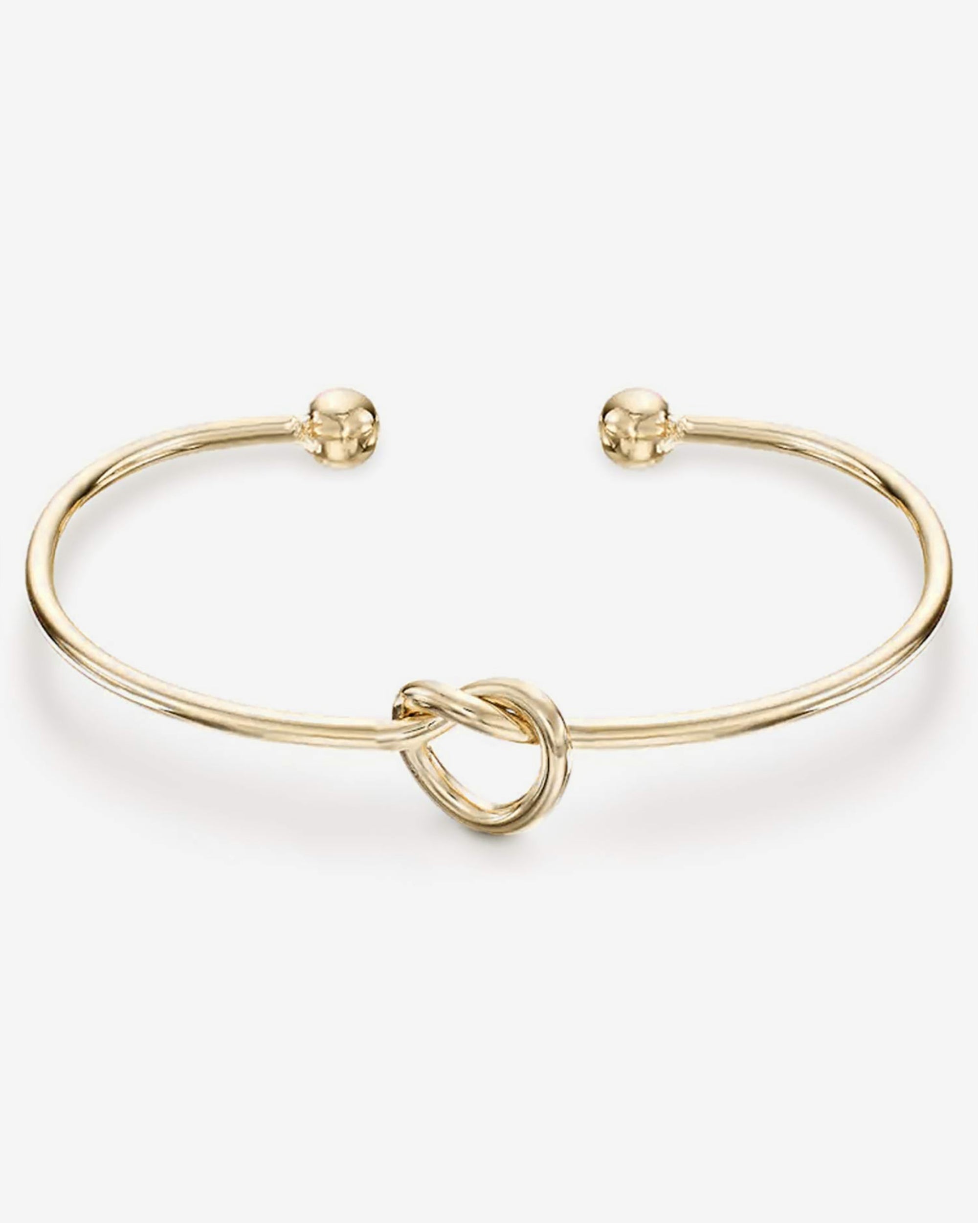 14K Gold Love Knot bangle