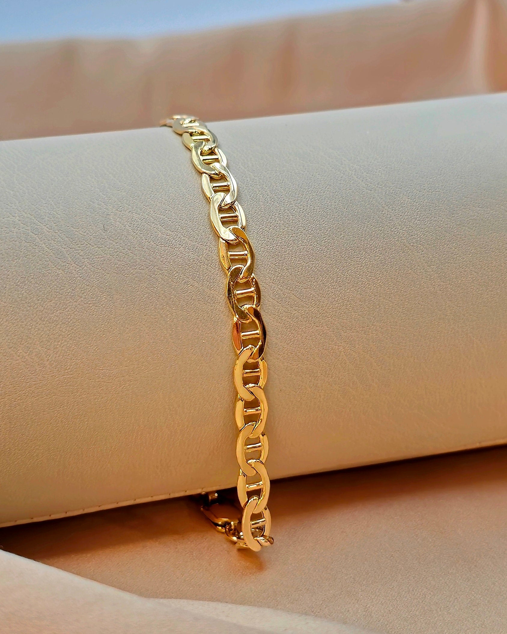 14K Gold Tina Link Bracelet