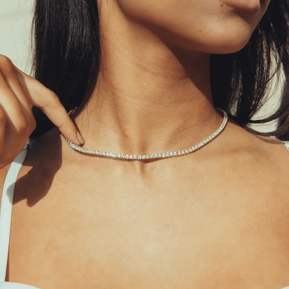 EWIGJEWELS™ - Crystal' Tennis Necklace