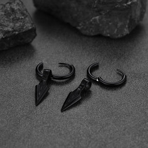 EwigJewels Punk Spear Arrowhead Drop Dangle Earrings For Men