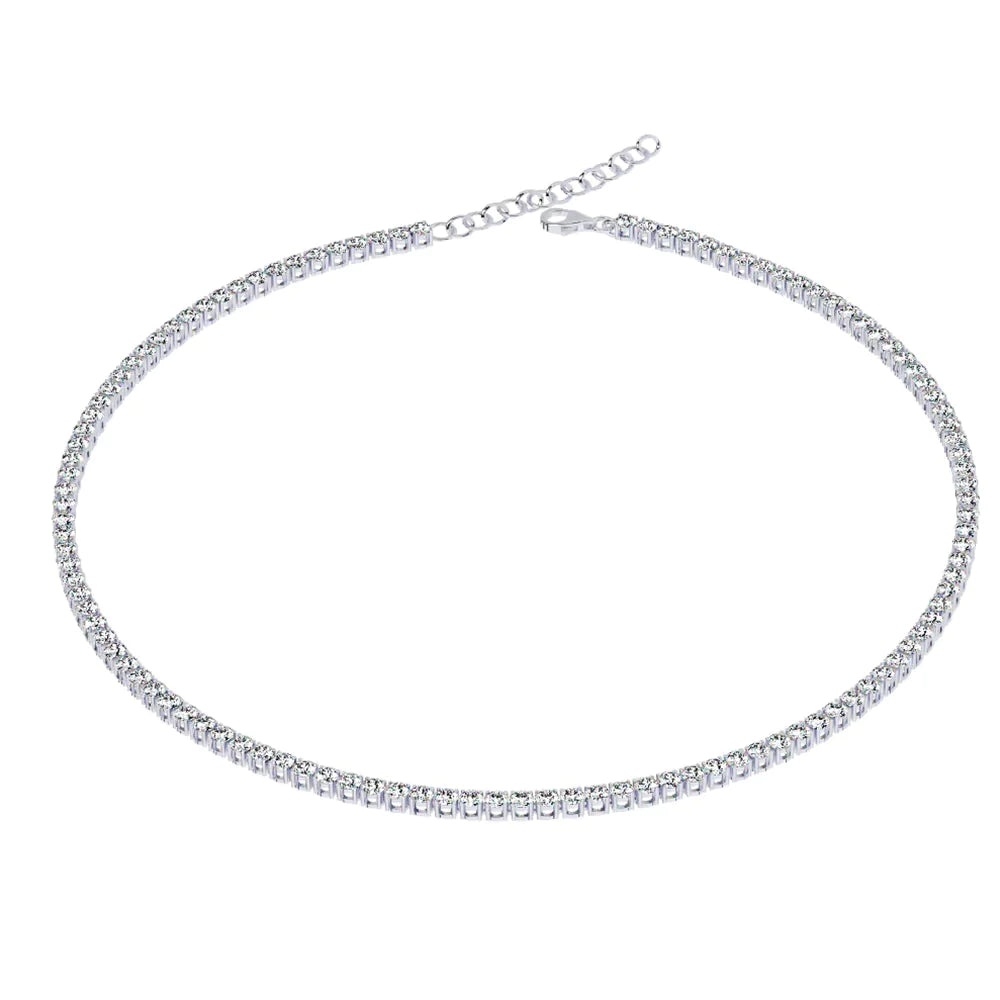 Crystal' Tennis Necklace + free bracelet