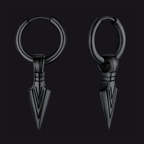 EwigJewels Punk Spear Arrowhead Drop Dangle Earrings For Men