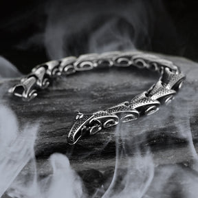 EwigJewels Men's Viking Dragon Bracelet Stainless Steel