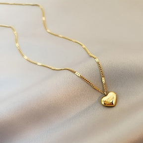 14K Gold Heart Necklaces